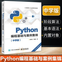 Python编程基础与案例集锦 中学版 中学生学习人工智能Python语言自学pdf下载