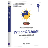 Python编程300例：快速构建可执行高质量代码/清华开发者书库pdf下载